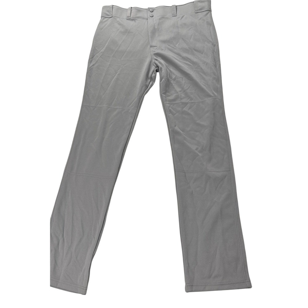 Easton Pro+ Baseball Pants Men XL Gray Athletic Double Reinforced‎ Knee